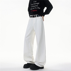 加长版裤子男高个子阔腿直筒牛仔裤190cm115休闲百搭长裤KZ079P48，男装牛仔裤，电商B312