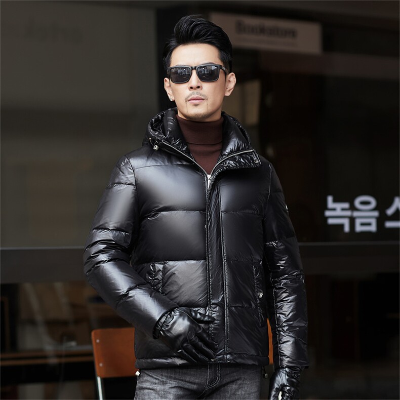 ZMS-M8833新款冬季男士白鸭绒羽绒服连帽保暖外套修身大衣,男装羽绒服,电商B360