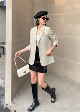 【现货】春装新款韩版时尚修身纯色西装，女装西装，名怡