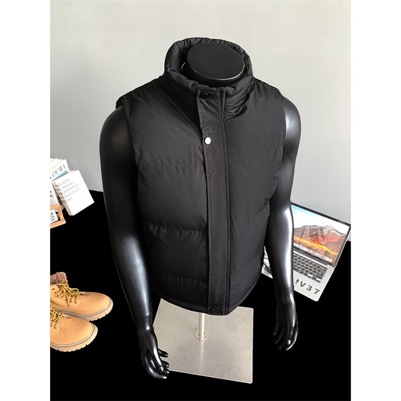 冬季加厚棉背心纯色立领棉马甲男士外套休闲上衣A266-MJ204-P30，男装背心/马甲，电商A266