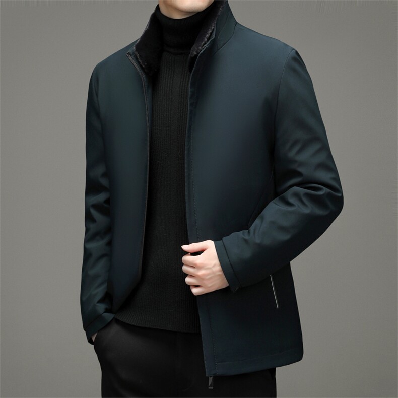 脱卸领棉服男221冬季中年男休闲纯色棉服装外套YYYRM8801-P185,男装棉衣,钱塘6003A(原)4033A