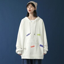 7XL-M2023秋季新款慵懒风连帽卫衣男女无性别中性风上衣加大码，男装卫衣，钱塘717(原712)