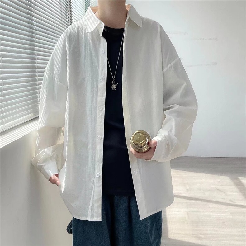 印花日系时尚青春流行秋季潮新款慵懒衬衫男SY080P32,男装衬衫,星座1116-2