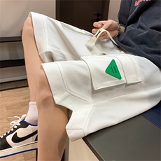 K6070/P35夏季新款立体多口袋工装松紧系绳短裤男大码中裤男裤子，男装牛仔裤，电商A141