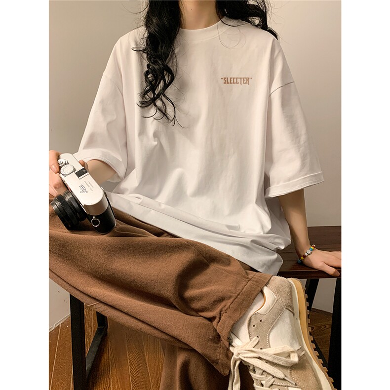 中性女装潮字母印花百搭圆领短袖T恤半袖上衣男女班服S1258-P25,男装T恤,电商C310-1