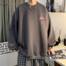 秋季新款320G华棉圆领卫衣面布棉WH508-P35控58，男装卫衣，电商B370