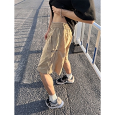 大量现货美式街头条纹休闲短裤男夏季潮流宽松速干裤DK706-P40，男装牛仔裤，电商A178