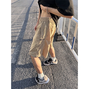 大量现货美式街头条纹休闲短裤男夏季潮流宽松速干裤DK706-P40