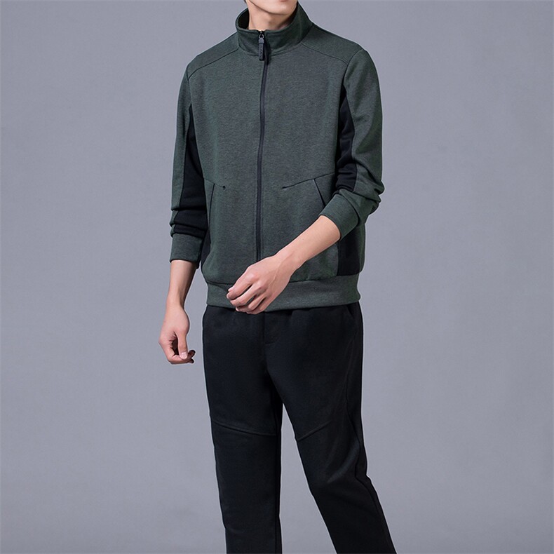 运动套装中年男士2023春季套头衫外套长裤卫裤休闲服装跑步两件套,男装休闲套装,电商B212（原钱塘6029）