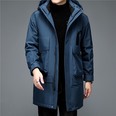 2023冬季新款羽绒服长款男式白鸭绒中老年商务男装ALXB8998-P365，男装羽绒服，电商B212（原钱塘6029）