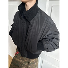 现货【网图】黑色卡其色杭州货飞行夹克短款立领棉服MY04-P90，男装夹克，电商A466