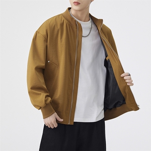 JK923 P45 春季新款港风宽松夹克百搭落肩简约上衣外套图片