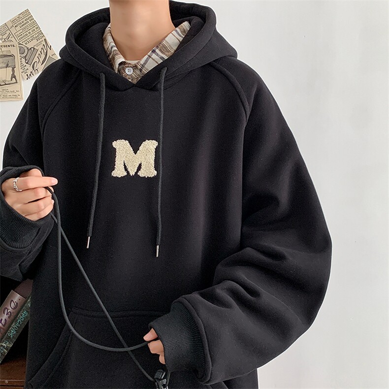 现货主推卫衣男中性风港风连帽刺绣外套416B-1-WY700-P58限78，女装短外套，星座416B-1