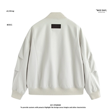 平铺~2026春季阔版简约棒球服夹克外套YJ6018/P98，男装夹克，电商B331