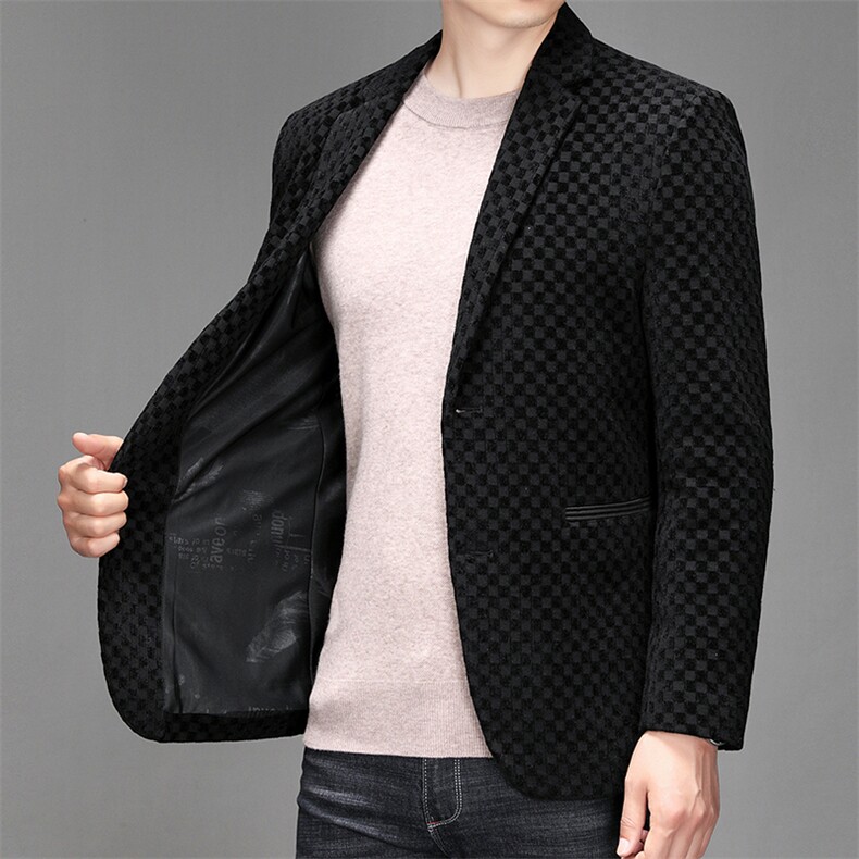 V3203钱塘2020-3秋季中老年男装休闲西服时尚百搭外套P155,男装西服,钱塘207-3