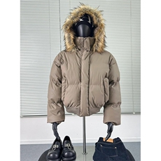 【有货】DMY63-P138可拆卸帽子毛领PU皮棉服男冬季短款连帽外套，男装棉衣，星座603-2