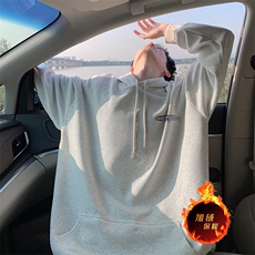 抖音得物供货可提供视频秋冬重磅美式宽松连帽卫衣DL2098，男装卫衣，电商A486
