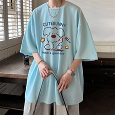 华夫格t恤男短袖男大码五分袖大皂风HT73434-P22，男装T恤，电商A040