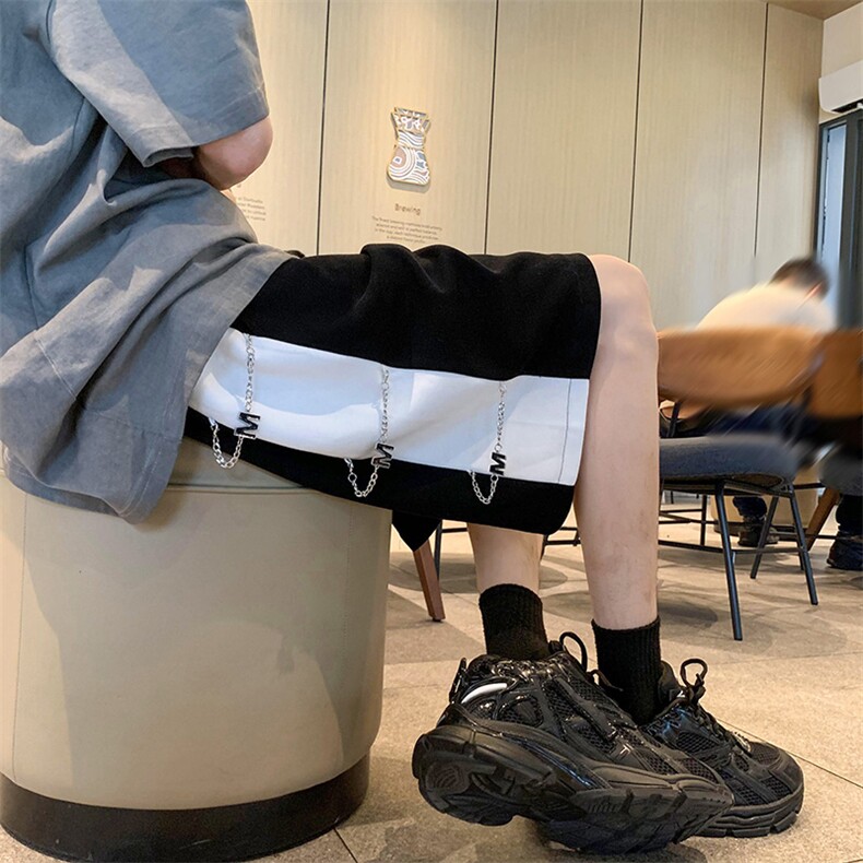 B266-TY09-P45控5823夏季新款宽松休闲配饰短裤五分裤,男装牛仔裤,星座B257-1