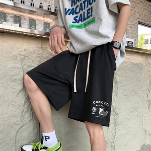 新款抖音直播得物品质运动男中裤五分短裤K0587特P25图片
