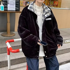 2025秋冬新款宽松立领短款百搭双面穿上衣男女同款保暖棉服JK7821，男装棉衣，星座516A
