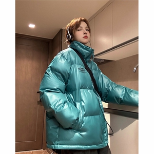 eq331亮面面包服冬季加厚保暖羽绒棉服外套男女情侣装2024新款
