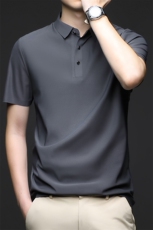 高档男士Polo衫时尚翻领短袖T恤商务休闲男款夏季纯色半袖体恤潮，男装Polo衫，电商B212（原钱塘6029）