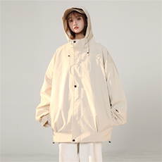 JK8006/P60春装新款现货中性风防水冲锋衣个性夹克男女潮上衣外套，男装夹克，电商A141