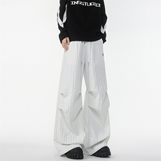 8XL-M新款速干肌理感直筒工装裤男宽松早秋休闲裤阔腿裤K9172P68，男装工装外套，电商D206-1