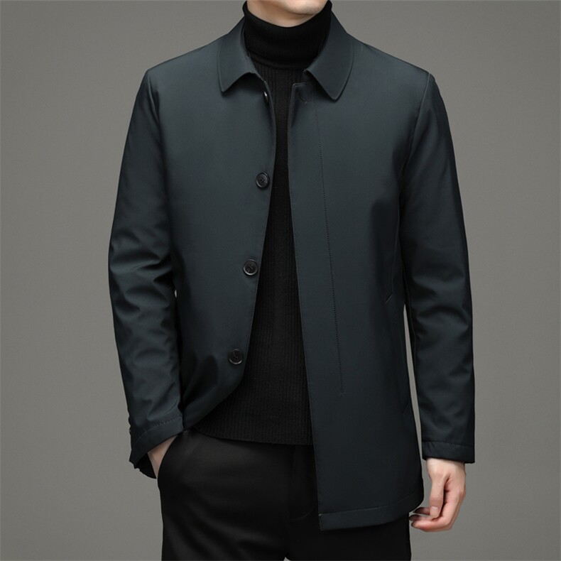新款冬脱卸内胆羽绒服休闲翻领外套中年爸爸装YYYR028892-P245图片