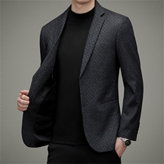 DJ6862钱塘2020-3秋冬季新款商务休闲简约中年男士西服外套P157，男装西服，钱塘207-3