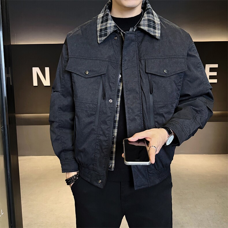 标羽绒服男冬季高品质得物主推外套男士工装羽绒袄子35010-P235,男装羽绒服,电商D327