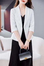 婵米儿2025年韩版女西装外搭时尚流行百搭款，女装西装，婵米儿