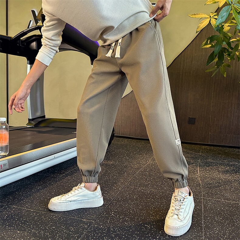 社会小伙春秋季男士潮牌休闲裤束脚纯色卫裤男C208-6790-特P48,男装休闲裤,电商C208