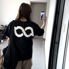 万针全刺绣工艺抖音得物高品质260克重磅纯棉双纱美式高街短袖T恤，男装T恤，电商A486-1