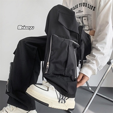 Z616秋季新款防水工装冲锋裤拉链设计感口袋长裤TY937P65控78，男装休闲裤，星座512A（原616）