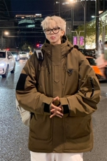 新标80重磅工装羽绒服保暖潮外套冲锋衣A436-973-P225298，男装羽绒服，电商A436