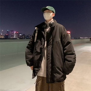 【有货】D512-P78日系复古棉衣夹克男立领外套秋冬宽松工装棉服图片