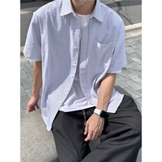 网图现货美式宽松复古条纹短袖衬衫男C14/特P30，男装T恤，星座205-3