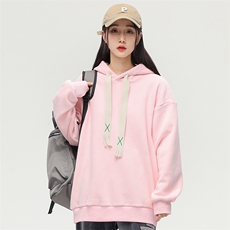 奥粒绒外套基础纯色休闲百搭连帽抽绳卫衣男女同款EY-3663-P85，女装短外套，电商B306