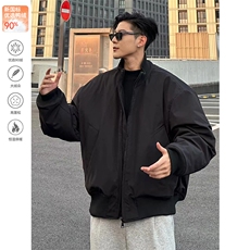 90白鸭绒[网图]美式飞行夹克羽绒服棒球服男5D1143-TP109不，男装夹克，电商A102