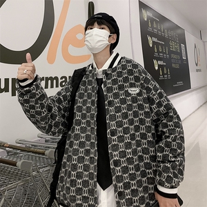 Wt01-P40秋季宽松型美式潮牌棒球服图片