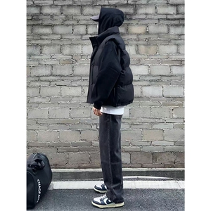 网T冬季叠穿无袖棉马甲保暖男士加厚棉服坎肩外套潮 MJ618-特P38图片