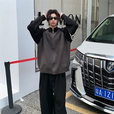 开衫毛衣男春秋季2024潮牌撞色针织外套男生休闲毛线衣服冬装3315，男装针织衫/毛衣，星座506