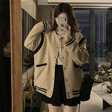 宽松棒球服短外套女2025年春秋新款高级感开衫夹克上衣C719-88，男装夹克，星座911-2(原星座613-2）