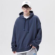 新款港风宽松纯色连帽潮流宽松假两件卫衣男EY-3544-P65，男装卫衣，电商B306