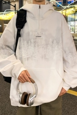 2025春季新款港风外景大码菠萝格印花卫衣M-5XHW24755-特P50，男装卫衣，电商A022
