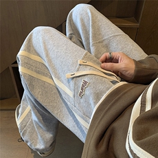 抖音直播高克重卫裤秋冬重磅休闲裤子男贴标运动裤WK66-P45，男装休闲裤，电商A099