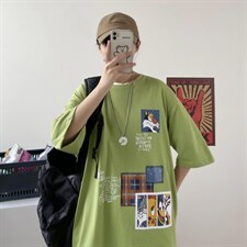 大皂港风夏季短袖t恤男潮流短袖A210—A8306-P28，男装T恤，星座210-3