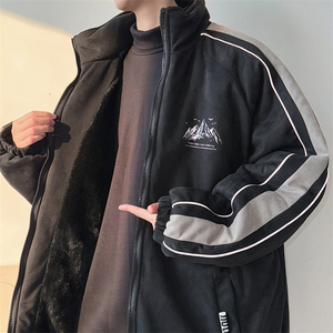 麂皮加绒棉衣棉服雪山印花面包服立领棉袄外套【量大有差1619HP90图片